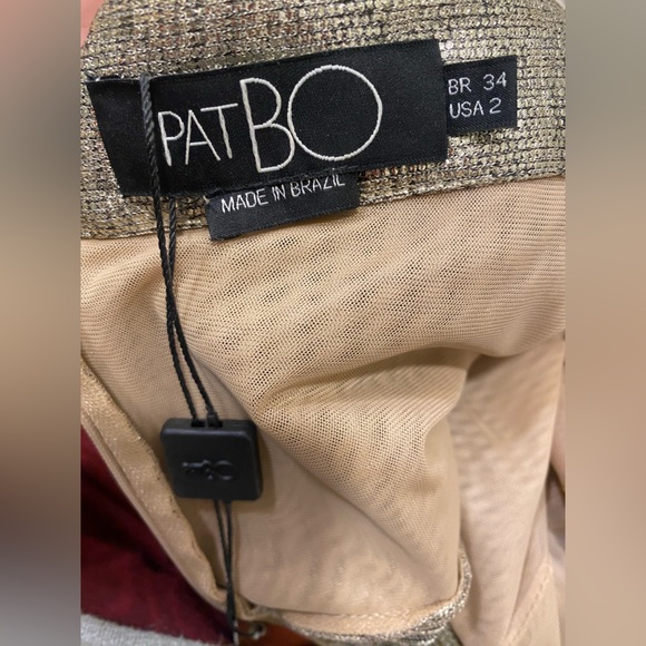 PatBo Lamé Front Wrap Jumpsuit in Platino - Picture 7 of 11